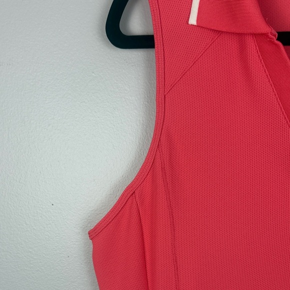 Athleta Activewear Golf Coral Everyday Sleeveless Polo Tank Top Size Large - Picture 4 of 10